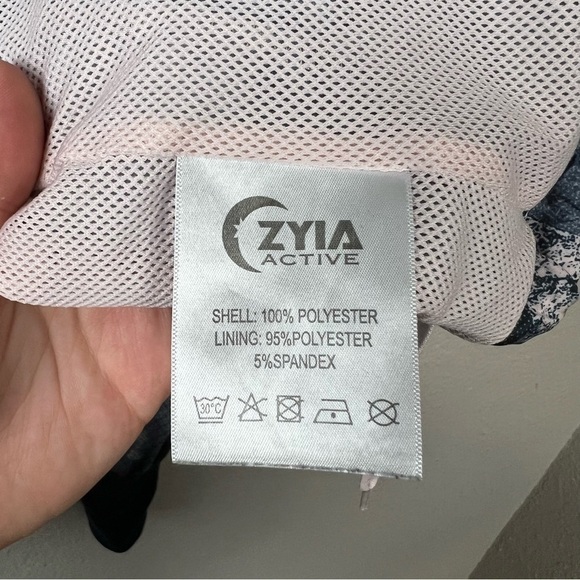 Zyia Active Radical Bomber Hooded Jacket Pale Pink and Blue Estimated Sz M - Picture 6 of 10